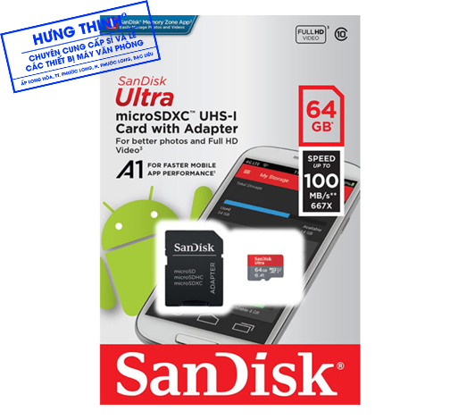 Thẻ nhớ sandisk chính hãng 64GB